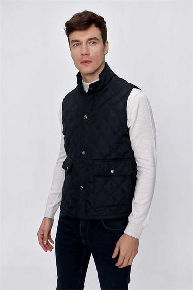 Morven Erkek Lacivert Dewspo Dynamic Fit Rahat Kesim Cepli Yelek - фото 4