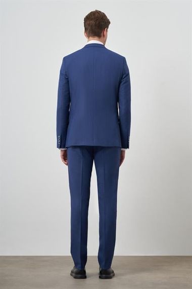 Morven Erkek Parlement Poliviskon Slim Fit Mono Yaka Takım Elbise - صورة 5