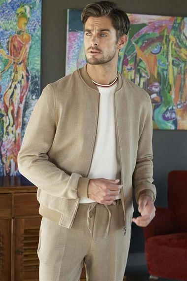 Morven Erkek Bej Mevsimlik Worker Dynamic Fit Gömlek Ceket - صورة 1