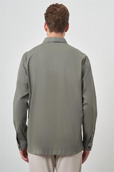 Morven Erkek Su Yeşili Worker Gömlek Ceket - fotoğraf 5