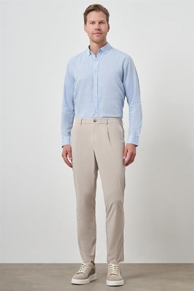 Morven Erkek Taş Trend Slim Fit Tam Lastik Pantolon - photo 2