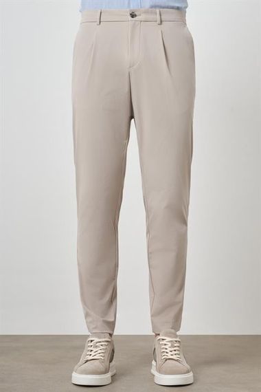 Morven Erkek Taş Trend Slim Fit Tam Lastik Pantolon - photo 1