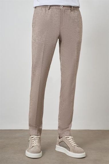Morven Erkek Vizon Trend Tam Lastikli Slim Fit Pantolon - fotoğraf 2