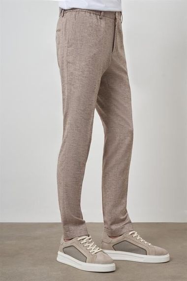 Morven Erkek Vizon Trend Tam Lastikli Slim Fit Pantolon - fotoğraf 3