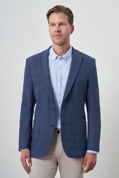 Morven Erkek Marine Dokuma Dynamic Fit Mono Yaka Ceket - photo 1