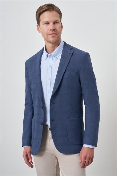 Morven Erkek Marine Dokuma Dynamic Fit Mono Yaka Ceket - photo 4