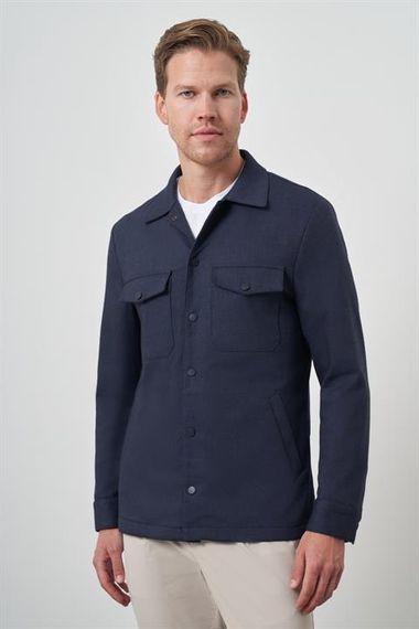 Morven Erkek Lacivert Worker Gömlek Ceket - photo 1