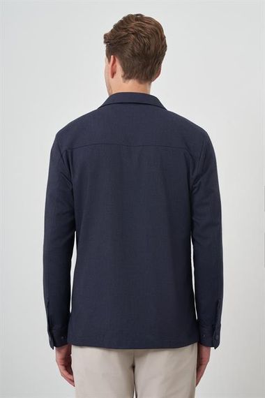 Morven Erkek Lacivert Worker Gömlek Ceket - photo 4