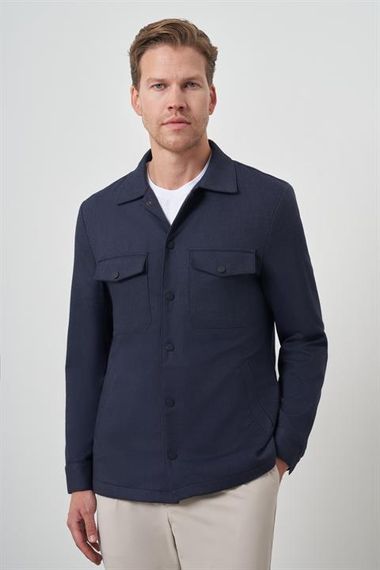 Morven Erkek Lacivert Worker Gömlek Ceket - photo 3