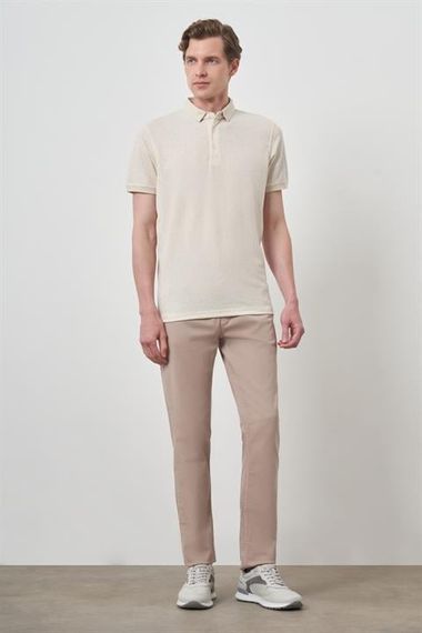 Morven Erkek Kremrengi Trend  Polo Yaka T-Shirt - photo 2
