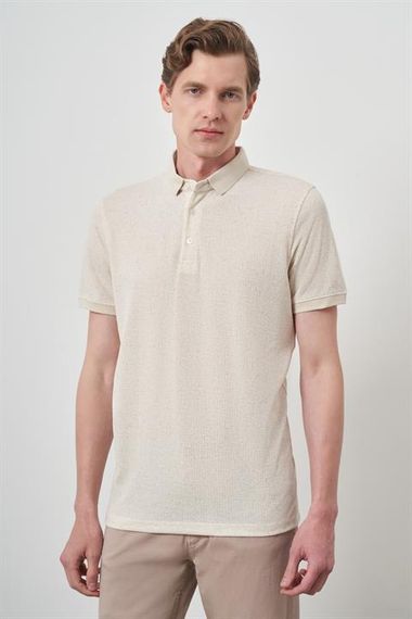 Morven Erkek Kremrengi Trend  Polo Yaka T-Shirt - photo 3