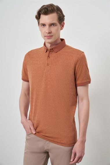 Morven Erkek Kiremit Trend  Polo Yaka T-Shirt - фото 1