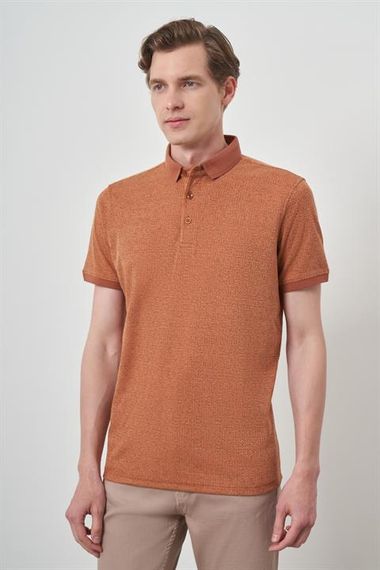 Morven Erkek Kiremit Trend  Polo Yaka T-Shirt - фото 3