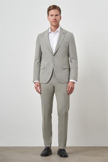 Morven Erkek Yeşil Trend Poliviskon Slim Fit Sivri Yaka Takım Elbise - фото 2