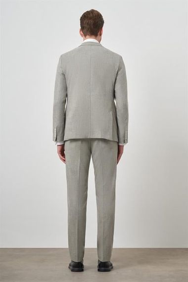 Morven Erkek Yeşil Trend Poliviskon Slim Fit Sivri Yaka Takım Elbise - фото 5