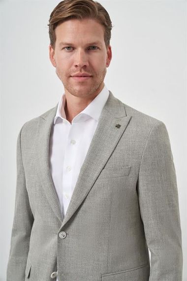 Morven Erkek Yeşil Trend Poliviskon Slim Fit Sivri Yaka Takım Elbise - фото 3