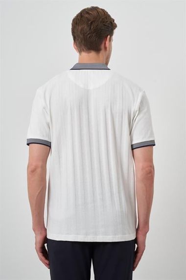 Morven Erkek Ekru Trend  Polo Yaka T-Shirt - photo 5