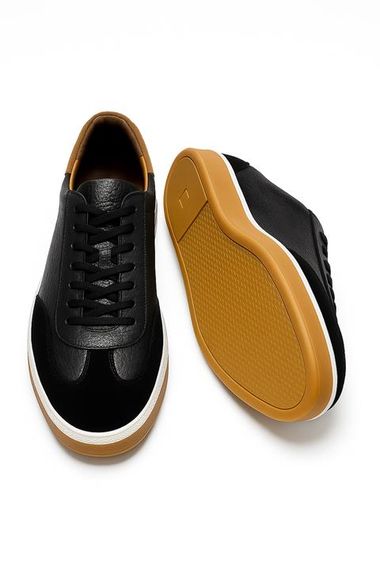 Morven Erkek Siyah Mevsimlik Casual Deri Ayakkabı - фото 3