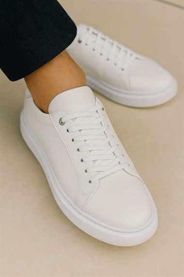 Morven Erkek Beyaz Sneaker Casual Ayakkabı - fotoğraf 4
