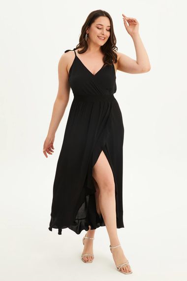 Wrapped Rope Strap Flounce Dress - photo 2