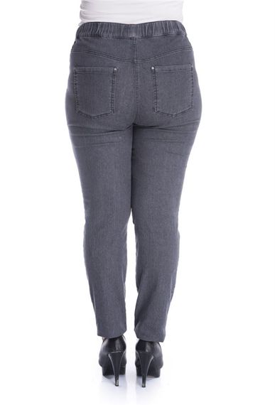 Elastic Waist Denim Pants - photo 4