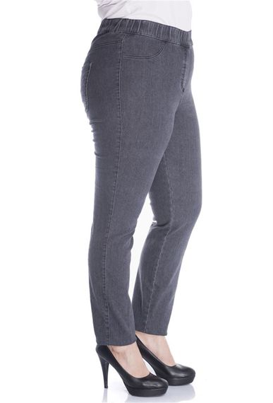 Elastic Waist Denim Pants - photo 3