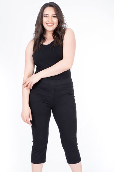 Elastic Waist Capri Trousers - photo 1