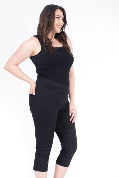 Elastic Waist Capri Trousers - photo 2