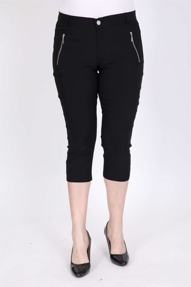 Zipper Pocket Lycra Capri Trousers - photo 2