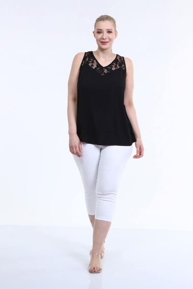 Lace Detailed Sleeveless Blouse - photo 4