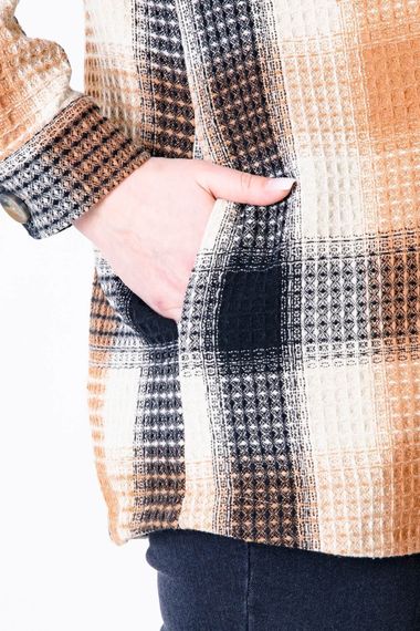 Textured Check Lined Jacket - photo 5