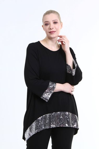 Sleeves And Hem Sequined Tunic - photo 1