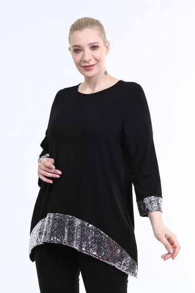 Sleeves And Hem Sequined Tunic - photo 2