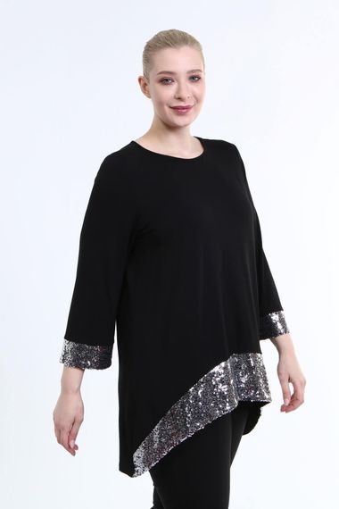 Sleeves And Hem Sequined Tunic - photo 3