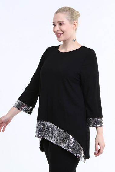 Sleeves And Hem Sequined Tunic - photo 4