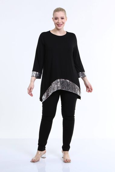 Sleeves And Hem Sequined Tunic - photo 5