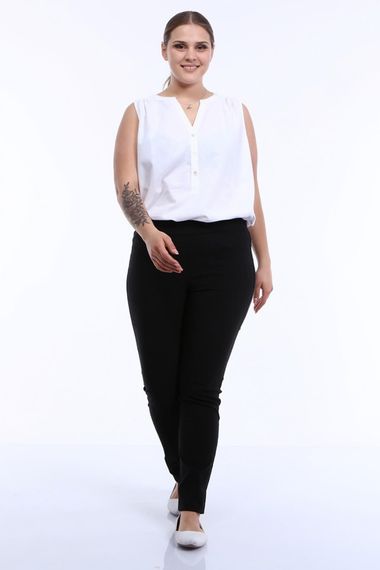 Elastic Waist Stretch Trousers - photo 1