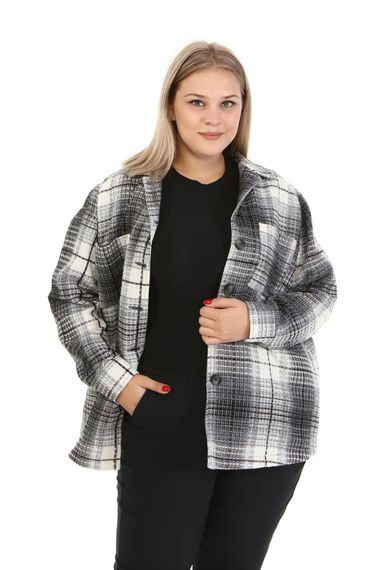 Textured Check Lined Jacket - photo 1