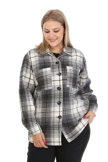 Textured Check Lined Jacket - photo 3