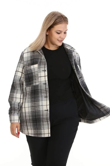 Textured Check Lined Jacket - photo 4