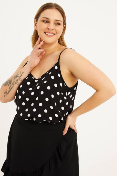 Rope Strap Polka Dot Blouse - photo 1