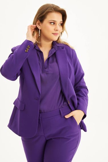 Lined Blazer Jacket - photo 1