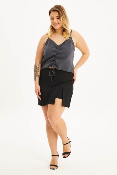 Front Drawstring Top with Rope Strap - photo 5