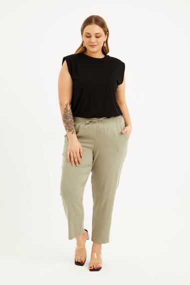 Elastic Waist Pocket Trousers - photo 2