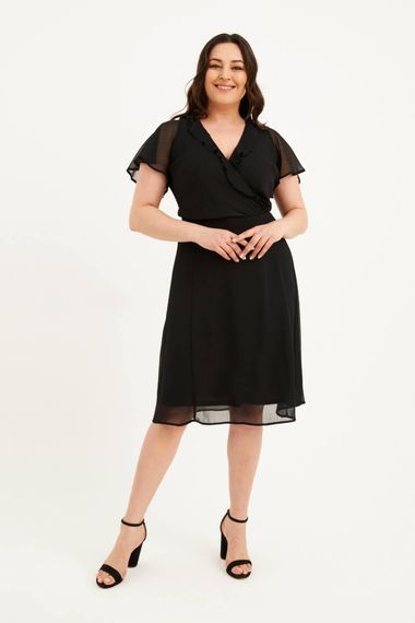 Chiffon Dress With Crisscross Back - photo 1