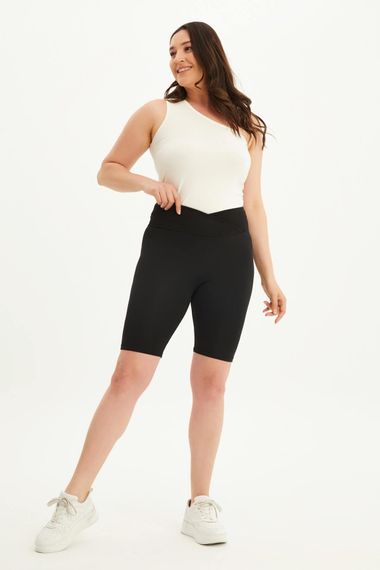 Waist Wrapped Seamless Short Leggings - photo 2