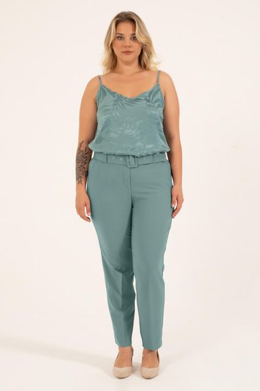 Pocket Detailed Belted Classic Trousers - photo 2