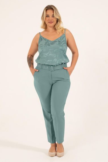 Pocket Detailed Belted Classic Trousers - photo 1