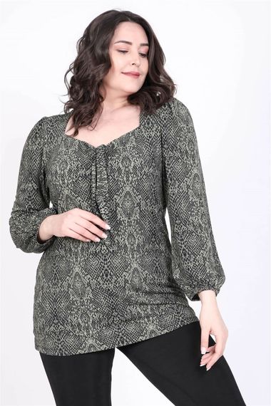 Front Tied Princess Sleeve Blouse - photo 1