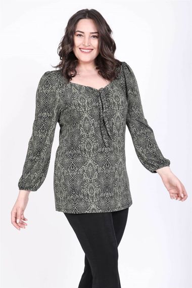 Front Tied Princess Sleeve Blouse - photo 2